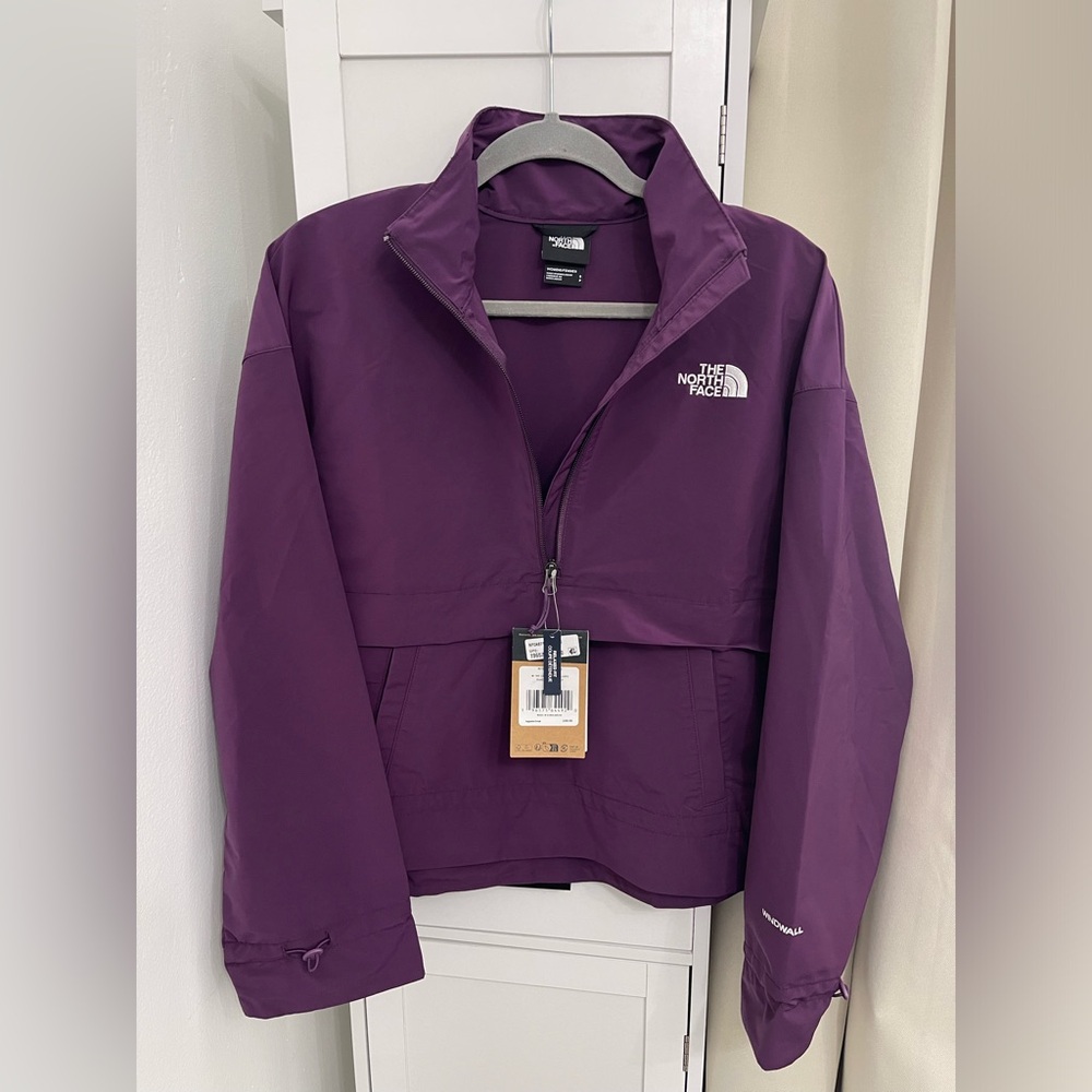 The North Face Easy Wind Pullover, Color - Black Currant Purple, Size SMALL
